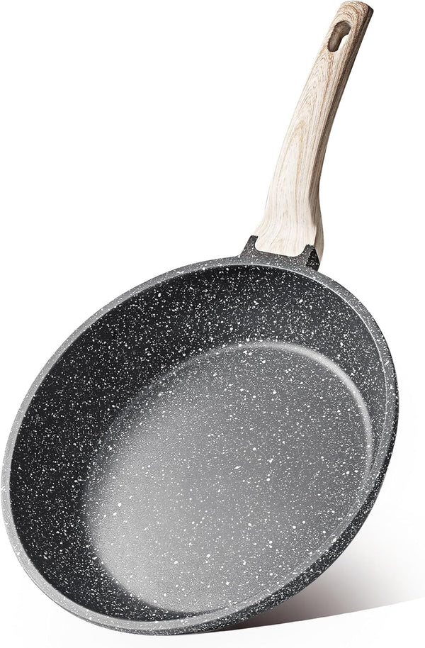 CAROTE Nonstick Frying Pan Skillet,Non Stick Granite Fry Pan Egg Pan Omelet Pans, Stone Cookware Chef'S Pan, PFOA Free,Induction