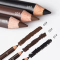 6Pcs Eyebrow Pencils for Women, Wooden Hard-Core Dark Brown Eyebrow and Eyeliner Pencil, Long Lasting Waterproof and Sweat-Proof, Beginner Makeup