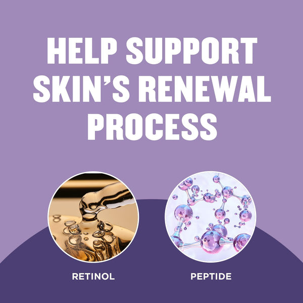 Gold Bond Age Renew Retinol Overnight Body & Face Lotion, with Retinol & Peptide Complex, for Dry Skin, 7 Oz.