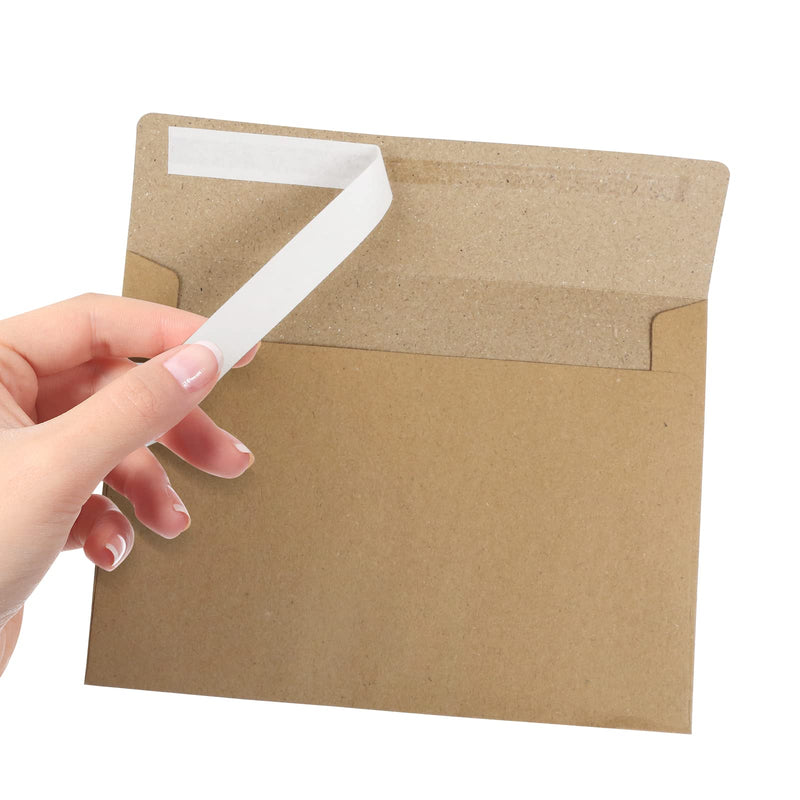 50Pcs Packed Kraft Envelopes,A4Envelopes, Printable Invitation Envelopes,4X6 Envelopes, Suitable for Weddings, Invitations, Photos, Postcards,