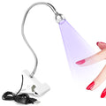 Saviland Mini Nail LED Lamp â Flexible Rotatable USB Quickly Nail Dryer Gel Lamp for Nails with Securing Clip Led Light for Nails for Curing Gel