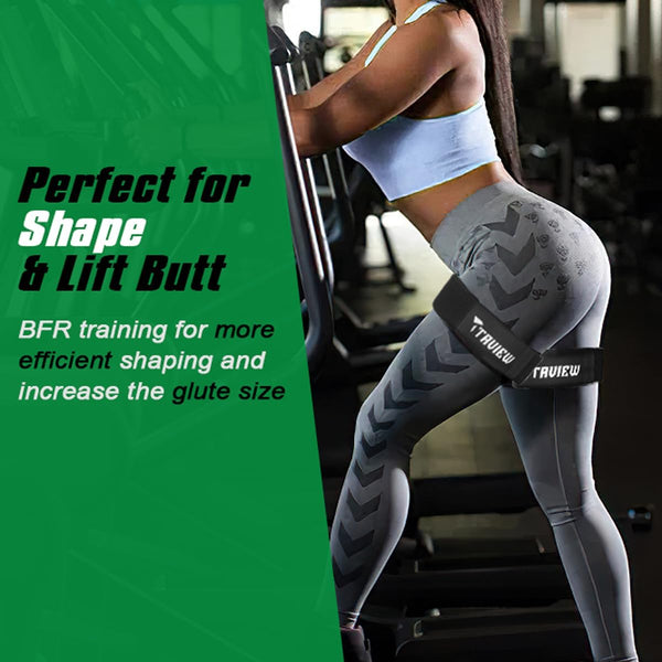 Occlusion Bands for Women Glutes & Hip Building, Blood Flow Restriction Bands BFR Bundle Booty Bands, Best Fabric Resistance Bands for Exercising