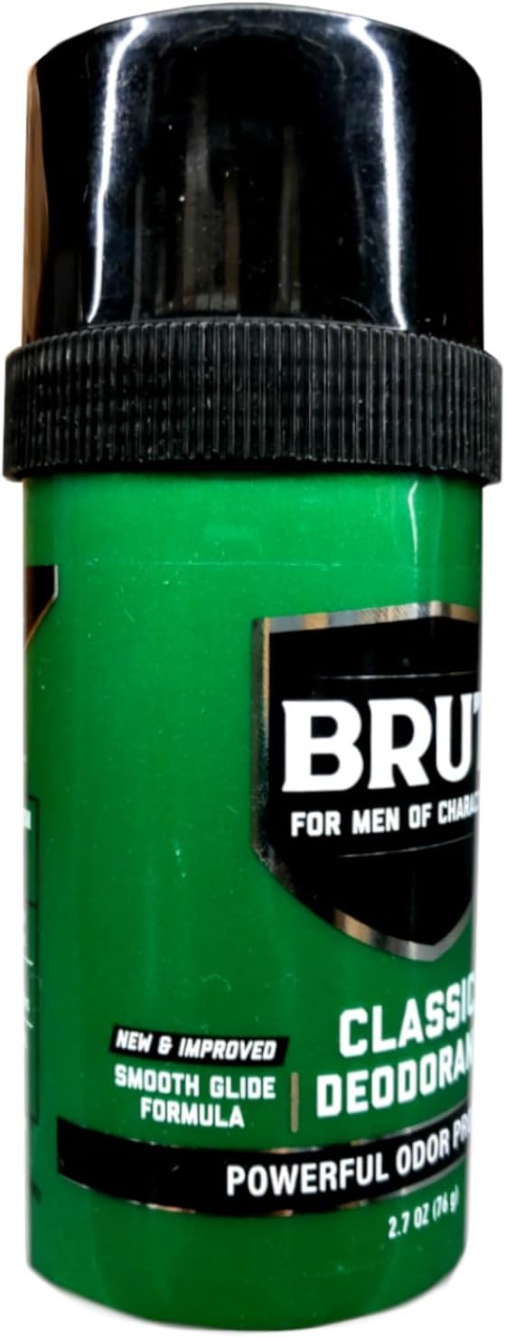 Brut Classic round Deodorant Stick, 2.5 Ounces (2 Pack)