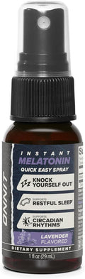 ONNIT Melatonin Liquid Sleep Support Spray, Lavender Flavor, Sleep Support Melatonin Spray for Adults, 3Mg Melatonin per Spray, 1 Fl Oz