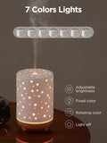 Innogear Essential Oil Diffuser, 150Ml Ceramic Ultrasonic Air Humidifier Cool Mist Aromatherapy Diffuser with 2 Mist Modes, Waterless Auto off for