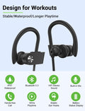 Stiive Bluetooth Headphones, 5.3 Wireless Sports Earbuds IPX7 Waterproof with Mic, Stereo Sweatproof In-Ear Earphones, Noise Cancelling Headsets