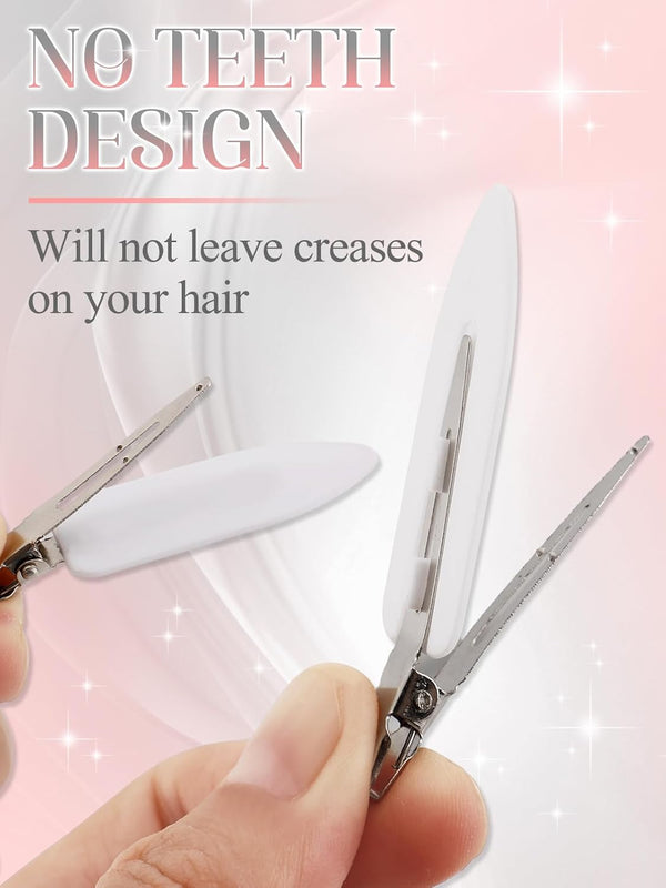 8Pcs No Bend No Crease Hair Clips - Styling Duck Bill Clips Alligator Hair Barrettes for Styling Sectioning, Small Gifts for Women Girl Salon