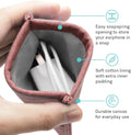 Pocket Mobile Charger Case Pouch Bag Organizer (Blue) - 2 Pack