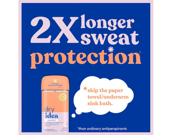 Dry Idea Powder Fresh, Clear Gel, Anti-Perspirant and Deodorant, 3.0 Fl Oz (Pack of 2)