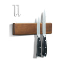 ENOKING Magnetic Knife Holder for Wall, 10 Inch Powerful Magnetic Knife Holder for Refrigerator, Knife Magnetic Strip No Drilling Acacia Wood Wall