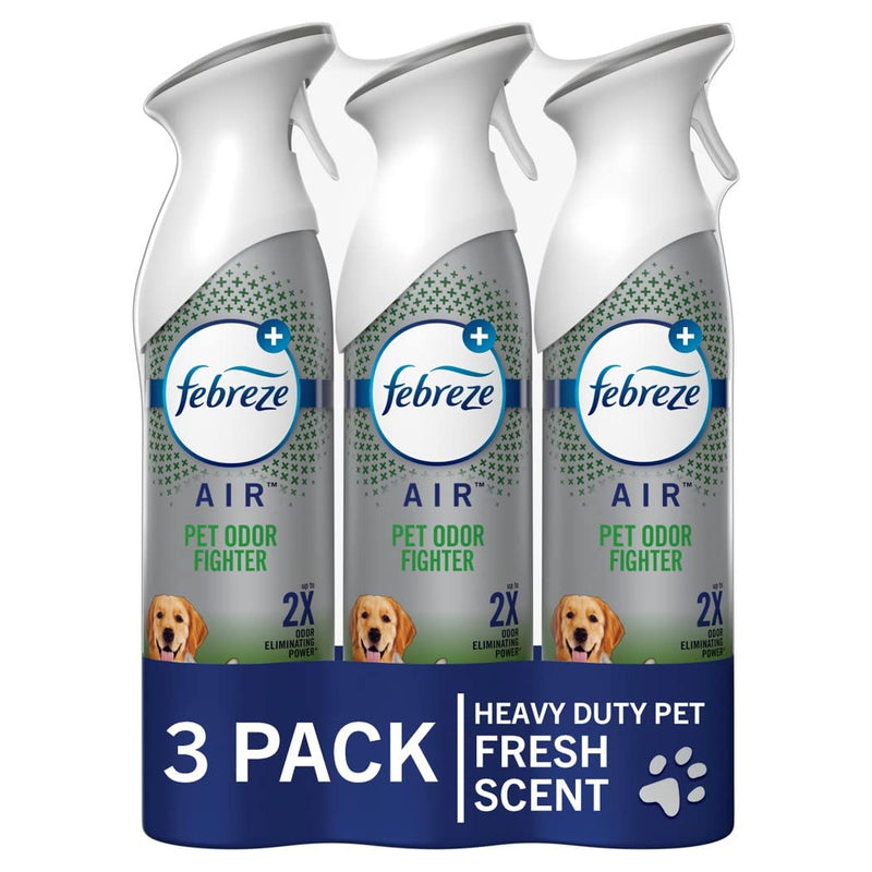 Febreze Air Mist Air Freshener Spray, Odor-Fighting Room Spray, Air Fresheners for Home and Bathroom and Kitchen, Aerosol Can, HD Pet Odor Fighter