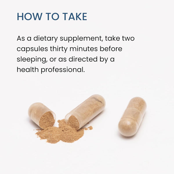The Wellness Company Restful Sleep | 60 Capsules (1 Month Supply) | Natural Melatonin-Free Sleep Support | Non-Gmo, Vegan, Gluten Free | for