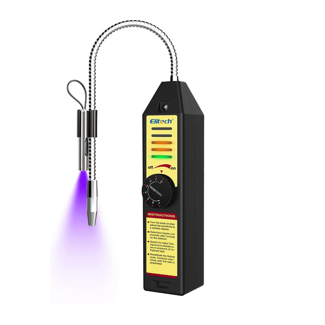 Elitech Freon Leak Detector Halogen Refrigerant Gas Leak Detector HVAC Tester AC Sniffer R22 R410A R134A 1234YF, WJL-600
