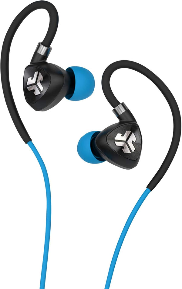 Jlab Fit 2.0 Bluetooth Enabled Wireless Sports Earbuds, Bluetooth 4.1, 10Mm Titanium Drivers, 6 Hour Battery Life, IP55 Sweatproof, Flexible