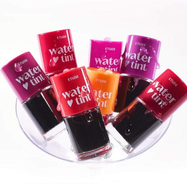 ETUDE Dear Darling Water Tint - Cherry Ade (9G) | Vivid Color Lip Stain with Moisturizing Weightless & Non-Sticky Finish Lip Stain | Smudge-Proof
