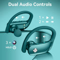 Bmani Wireless Earbuds Bluetooth Headphones 48Hrs Play Back Sport Earphones with LED Display Over-Ear Buds with Earhooks Built-In Mic Headset for