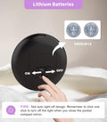 Wobsion Travel Compact Mirror,Portable 1X/10X LED Makeup Mirror with Magnification,Handheld 2-Sided Pocket Mirror, 3.5In Small Mirror for
