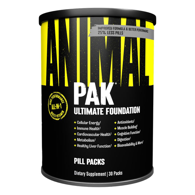 Animal Pak - Convenient Multivitamin for Men & Women Daily All-In-One Vitamin & Supplement Pack - Zinc, Vitamins C, B, D