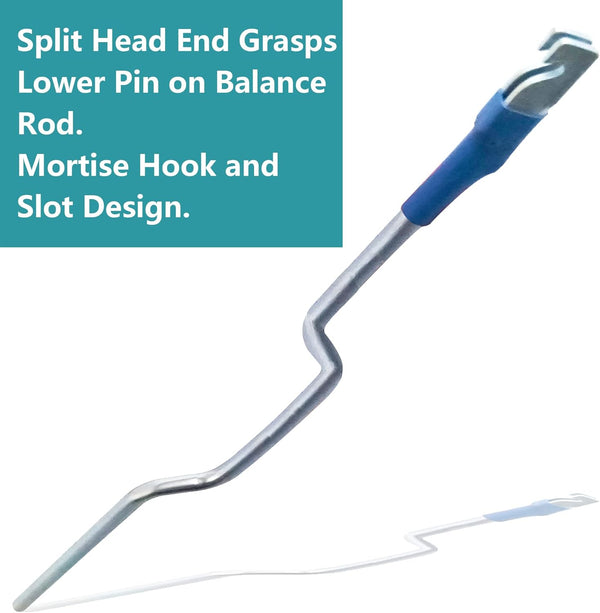 Window Tension Tool for Tilt Spiral Balance H 3787, Engage the Balance and Insert into the Proper Window Shoe, Pack of 1, Silver, 2 Year Warranty