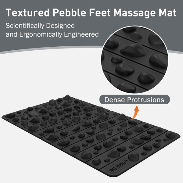 Portable Feet Acupressure Mat, Foldable Foot Massager Mat, Pressure Point Massage Pad, anti Fatigue Office Standing Desk Mat, Stand up Pad,
