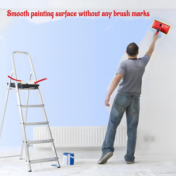 Corner Wall and Ceiling Pad Painter, 7-Inch Paint Pad with Paint Tray Set. Paint Tool for Wall Painting, Wood Decks, Sheds and Fences.Paint Edge