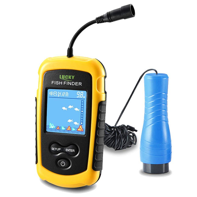 LUCKY Small Portable Fish Finder Kayak Sonar Handheld Fish Finders Ice Fishing Castable Depth Finder Boat Fisherman Gift