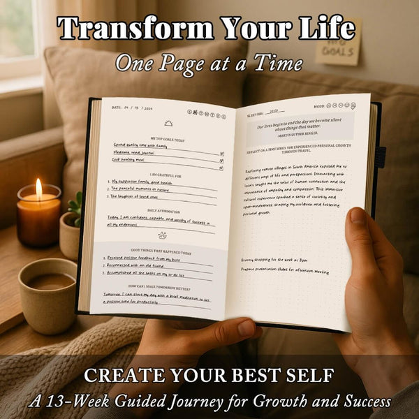 Self-Mastery Journal for Men 2025 - Gratitude Journal for Daily Reflection, Mindfulness, and Self-Care - Guided Manifestation Journals -