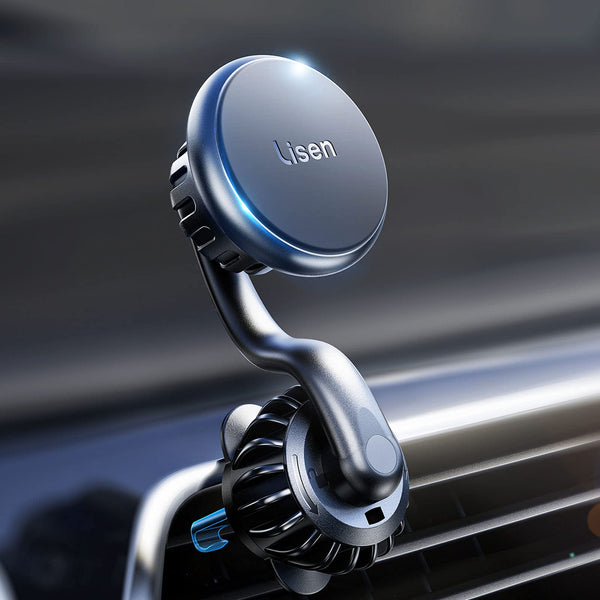 LISEN Magnetic Phone Holder for Car Mount Adjustable Phone Magnet for Car Enjoy Never Blocking Universal Air Vent Magnetic Car Cell Phone Holder