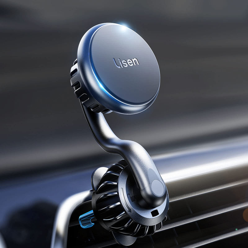 LISEN Magnetic Phone Holder for Car Mount Adjustable Phone Magnet for Car Enjoy Never Blocking Universal Air Vent Magnetic Car Cell Phone Holder