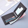 Slim Wallet for Men with Coin Purse, Minimalist Wallet with Zipper, Bifold Mens Wallets with Credit Card Holder, PU Leather Men'S Wallet with