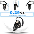 Bluetooth Headset, V5.0 Ultralight Wireless Headphone Cell Phone Earpiece with Mic Headsetcase,Volume Control, Handsfree Earbud,Compatible with