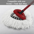 4 Pack Spin Mop Refill Replacement Head Compatible with Ocedar Easywring Spinning Mop - Microfiber Mop Replace Heads