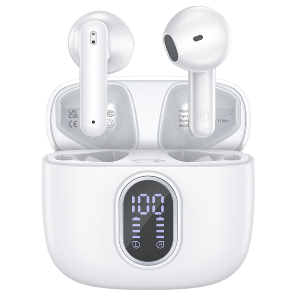 Wireless Earbuds Bluetooth 5.3 Headphones 42 Hrs Playtime with LED Display, Hifi Stereo Wireless Earphones with 4 ENC Noise Cancelling Mics, IPX7