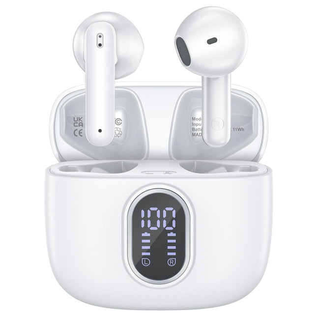 Wireless Earbuds Bluetooth 5.3 Headphones 42 Hrs Playtime with LED Display, Hifi Stereo Wireless Earphones with 4 ENC No