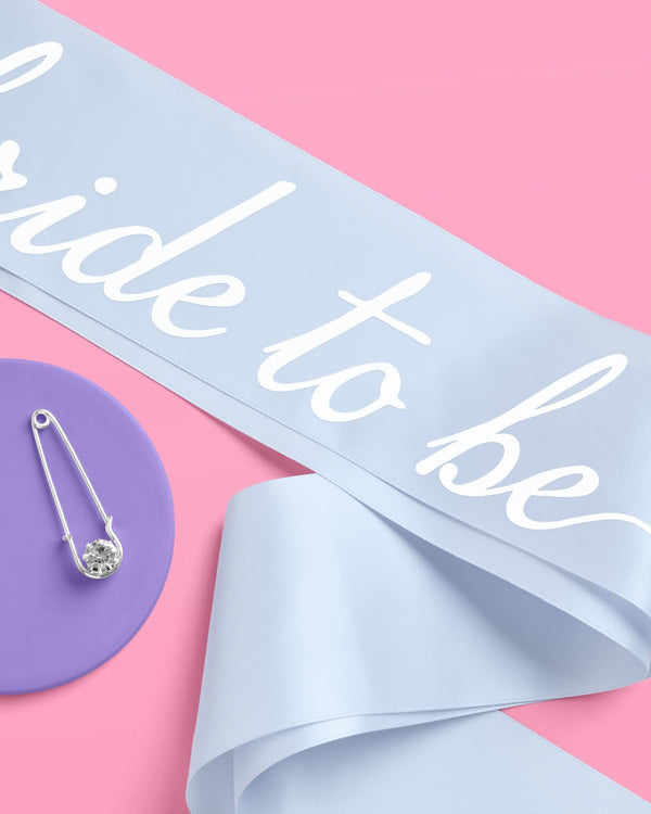 Xo, Fetti Blue Bride to Be Sash | Bachelorette Something Blue, Bridal Shower Accessory, Bach Party Decorations, Bridesmaid Gift, Engagement Party