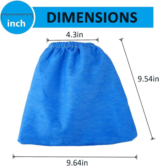Cloth Filter for Craftsman 2&2-1/2 Gal. Shop Vac 916949, 9-16949, MICROLINED (3 Pack)