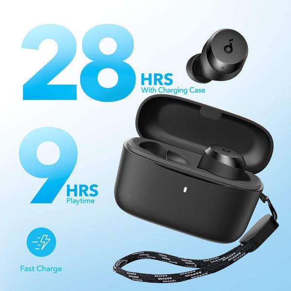Soundcore by Anker A20I True Wireless Earbuds, Bluetooth 5.3, App, Customized Sound, 28H Long Playtime, Water-Resistant, 2 Mics for AI Clear