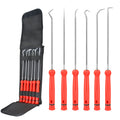 Yukihalu Precision Hook and Pick Set for Automotive, Swivelling Tail, 10 Inch Pick Tool Set for O-Rings and Oil Seals, Seal Puller Set for Cars