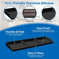 Hydream Stove Top for Silicone Shelf,30 Inch Magnetic Shelf over the Stove Spice Rack,Kitchen Shelf for above Stovetop Organizer Magnet Flat Back