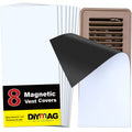 DIYMAG 8Pack Strong Magnetic Vent Covers, Vent Covers for Home Floor Standard Air Registers, 5.5 Inch X 12 Inch Air Vent Covers for Floor Wall and
