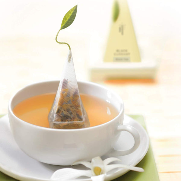 Tea Forte Premium Petite Presentation Box Gift Set Sampler, 10 Count, 2 of Each Blend Individually Wrapped Handcrafted Pyramid Infuser Bags,
