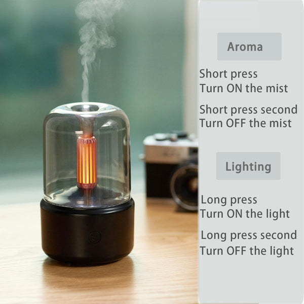Essential Oil Diffuser, 150Ml Aromatherapy Diffuser with Auto Shut-Off Function, Ultrasonic Diffusers for Essential Oils, Cool Mist Humidifier