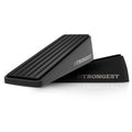 Strongest Home Door Stopper, Heavy Duty Door Stop Wedge Made of Premium Quality Zinc and Rubber Suits Any Door, Any Floor. plus 2 Self Adhesive