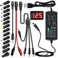Universal Power Supply 3V~24V 3A 72W Adjustable Variable 3V 5V 9V 12V 18V 20V 24V AC/DC Adapter Charger, 100V-240V AC to DC Converter with 14