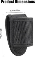 Flashlight Holster for Duty Belt, Open Top D Cell Compact Light Holder Case, Nylon Light Holster Pouch Uiinosoo Carry Tactical Torch Handheld