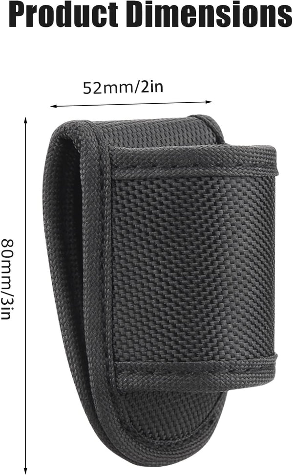 Flashlight Holster for Duty Belt, Open Top D Cell Compact Light Holder Case, Nylon Light Holster Pouch Uiinosoo Carry Tactical Torch Handheld