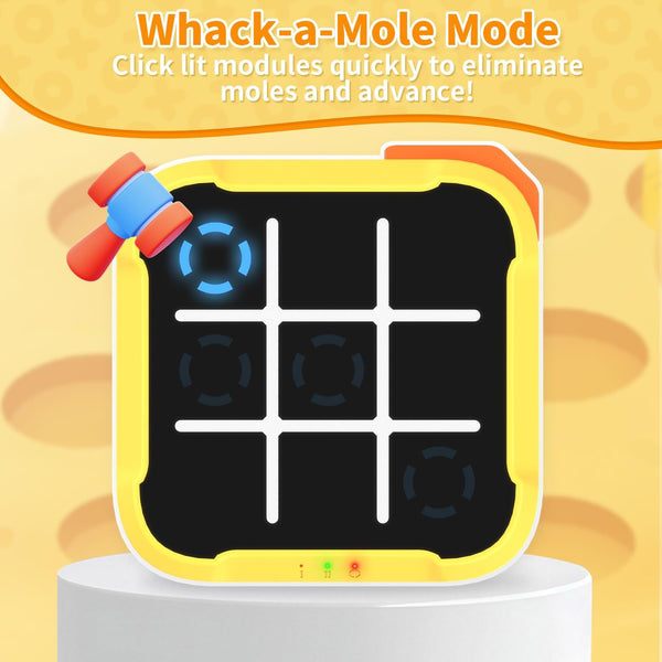 Tic Tac Toe Bolt Game 4-In-1 Handheld Portable Electronic Toy, Educational Board Games Puzzle for Kids and Adults, Perfect for Travel, Road Trips,