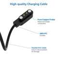 Veryfit Smartwatch Charging Cable, Fit for IDW19, IDW15, IDW13, ID208(BT), ID205L, ID206, and More, Replacement Magnetic USB Cable for Fast and