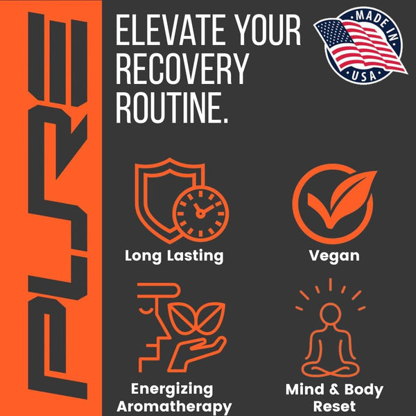 Pure Energizing Sport Shower Steamers - Natural Orange and Tea Tree Essential Oils, Made in USA, FatherâS Day Gifts, Energy Boost for Athletes,