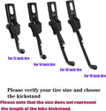SEISSO Aluminium Alloy Foldable Kickstand for 12-18 Inch Bicycle, Mountain Bike, Road Bike - Black